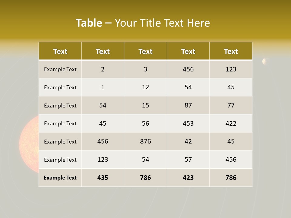 Saturn System Jupiter PowerPoint Template