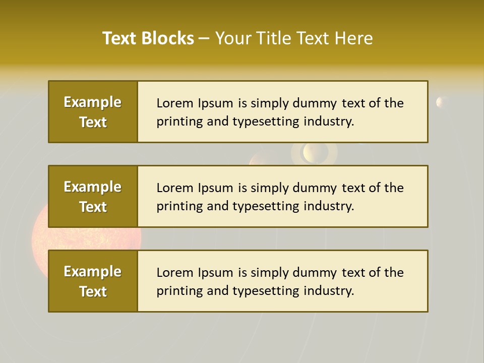 Saturn System Jupiter PowerPoint Template