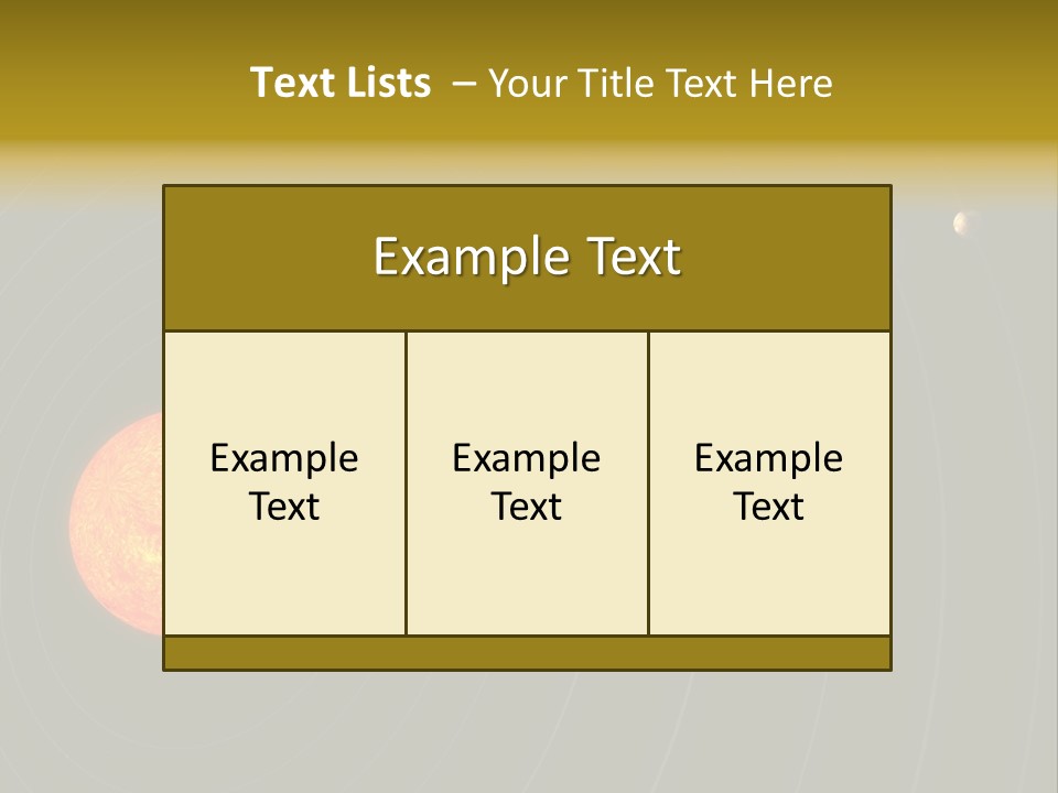 Saturn System Jupiter PowerPoint Template