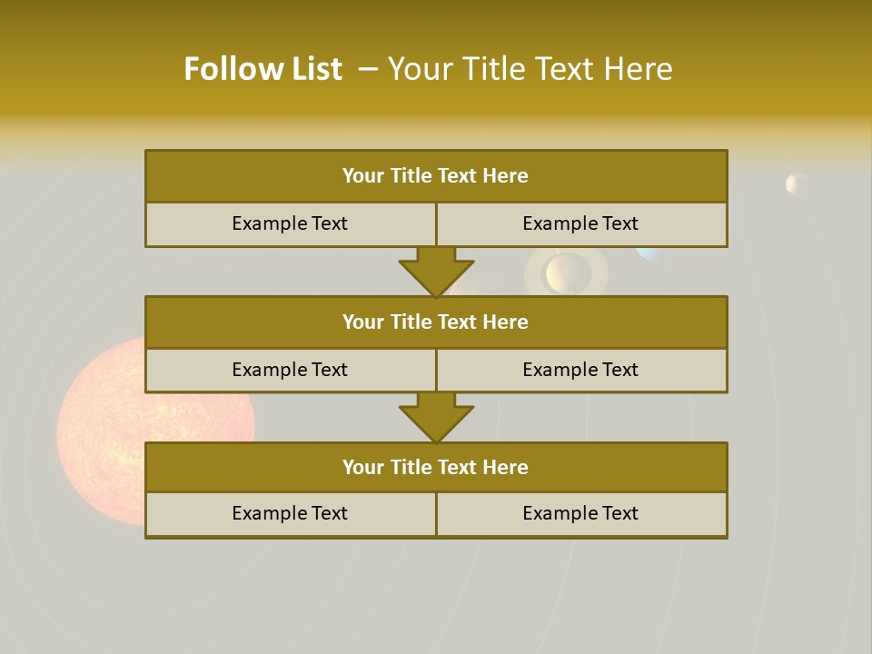 Saturn System Jupiter PowerPoint Template