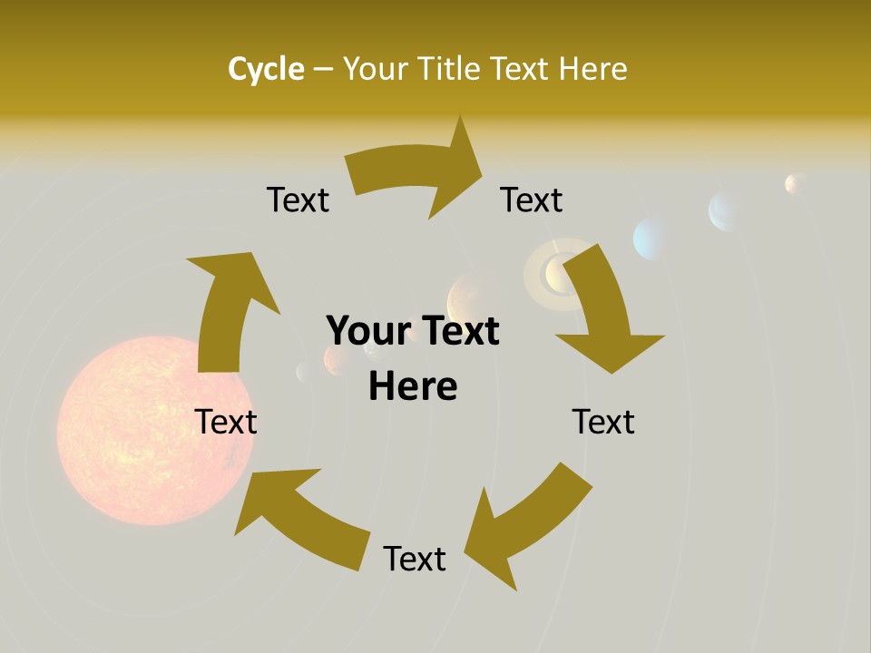 Saturn System Jupiter PowerPoint Template