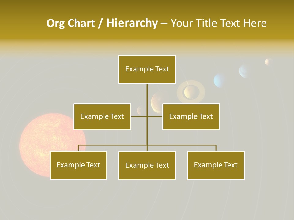 Saturn System Jupiter PowerPoint Template