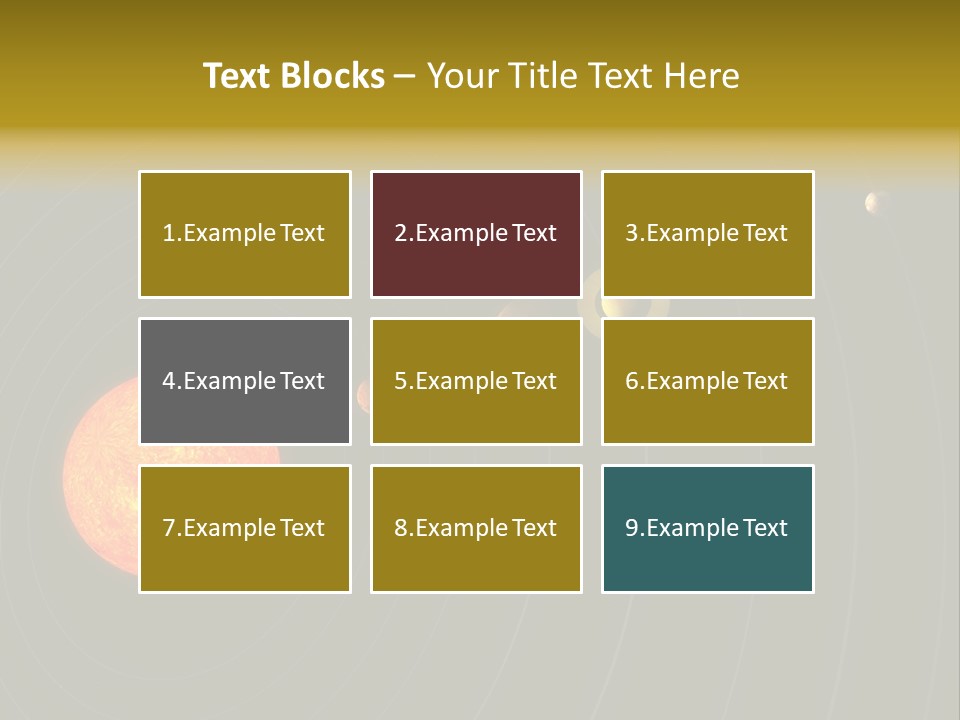 Saturn System Jupiter PowerPoint Template