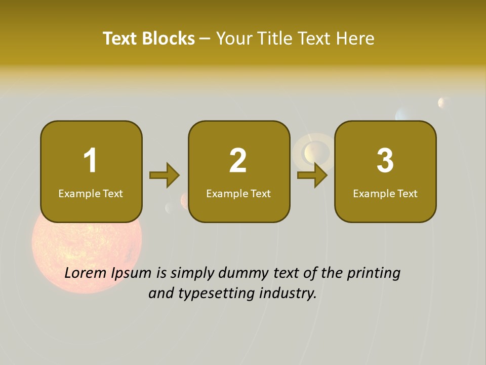 Saturn System Jupiter PowerPoint Template