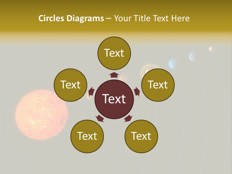 Saturn System Jupiter PowerPoint Template