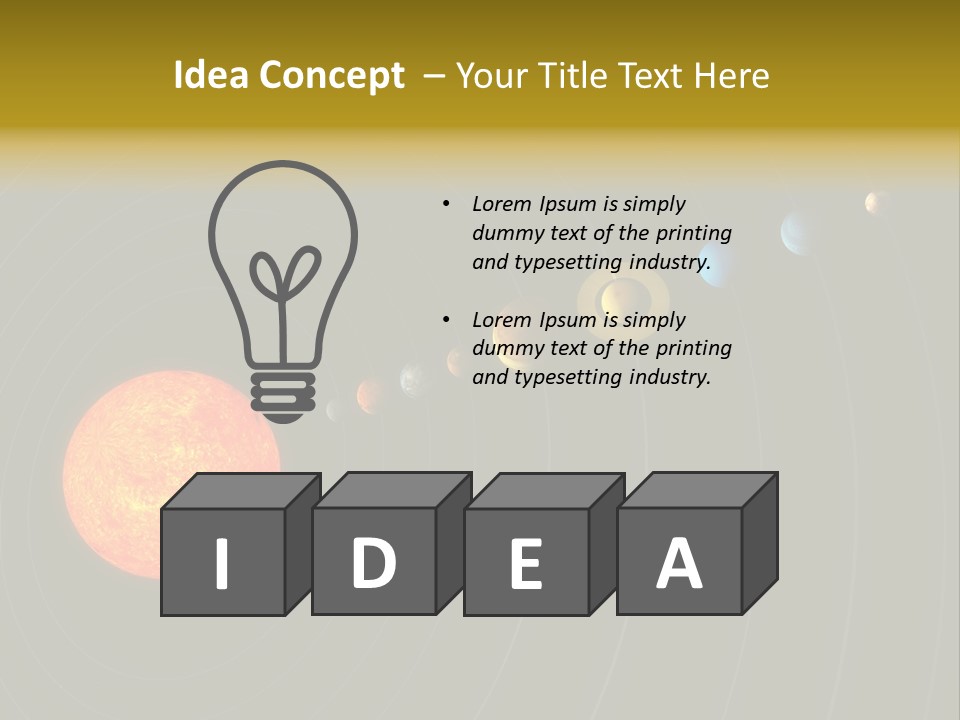 Saturn System Jupiter PowerPoint Template