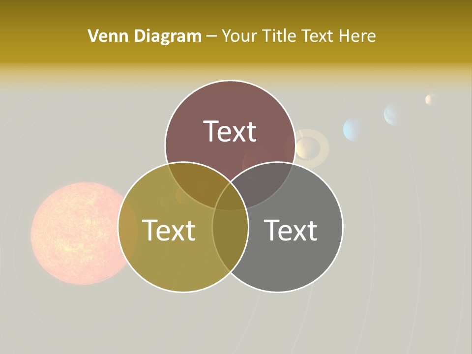 Saturn System Jupiter PowerPoint Template