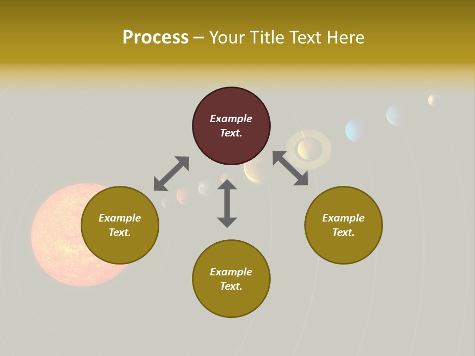 Saturn System Jupiter PowerPoint Template