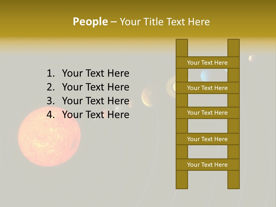 Saturn System Jupiter PowerPoint Template