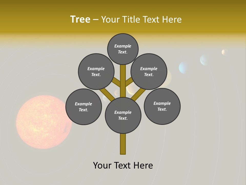 Saturn System Jupiter PowerPoint Template