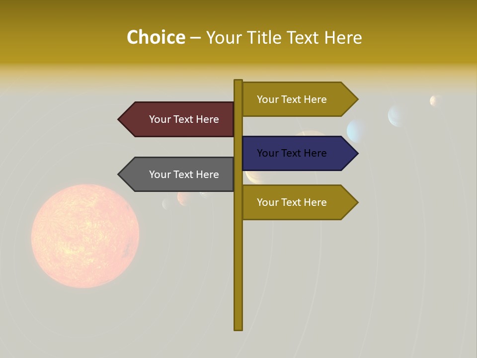 Saturn System Jupiter PowerPoint Template