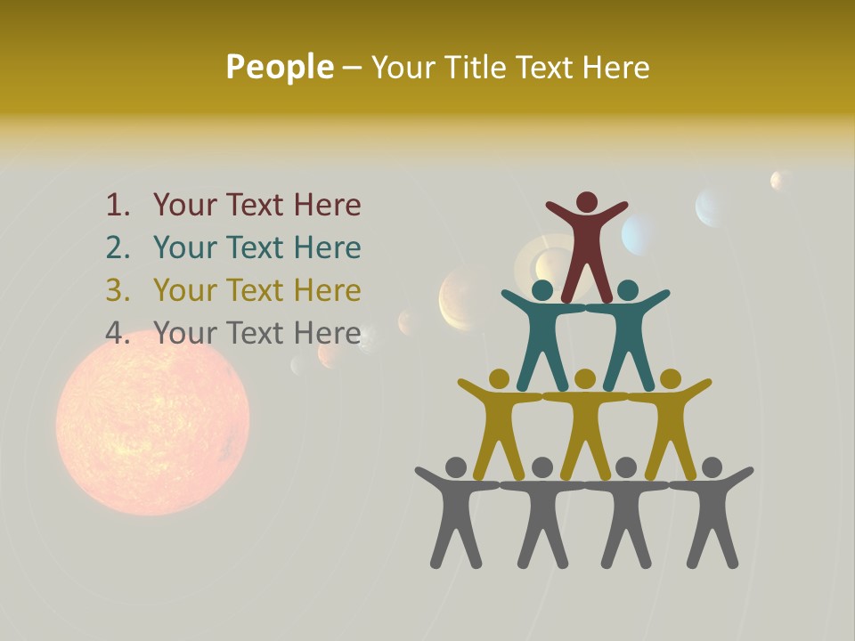 Saturn System Jupiter PowerPoint Template