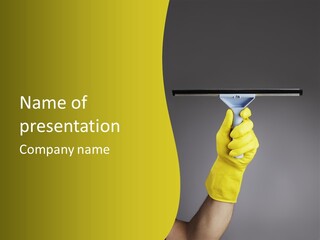 Window Yellow Holds PowerPoint Template