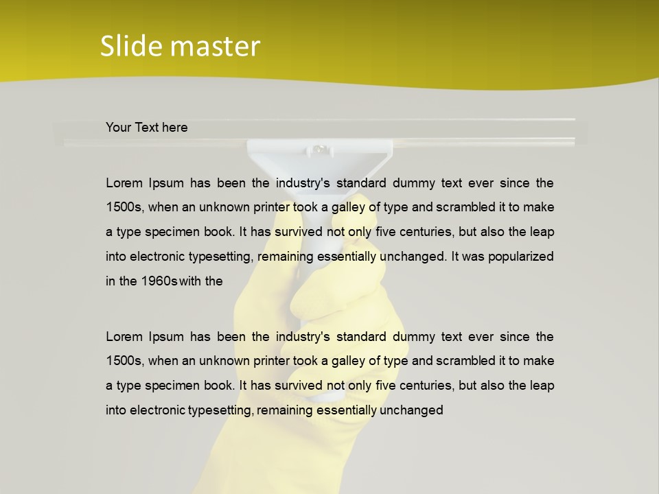 Window Yellow Holds PowerPoint Template