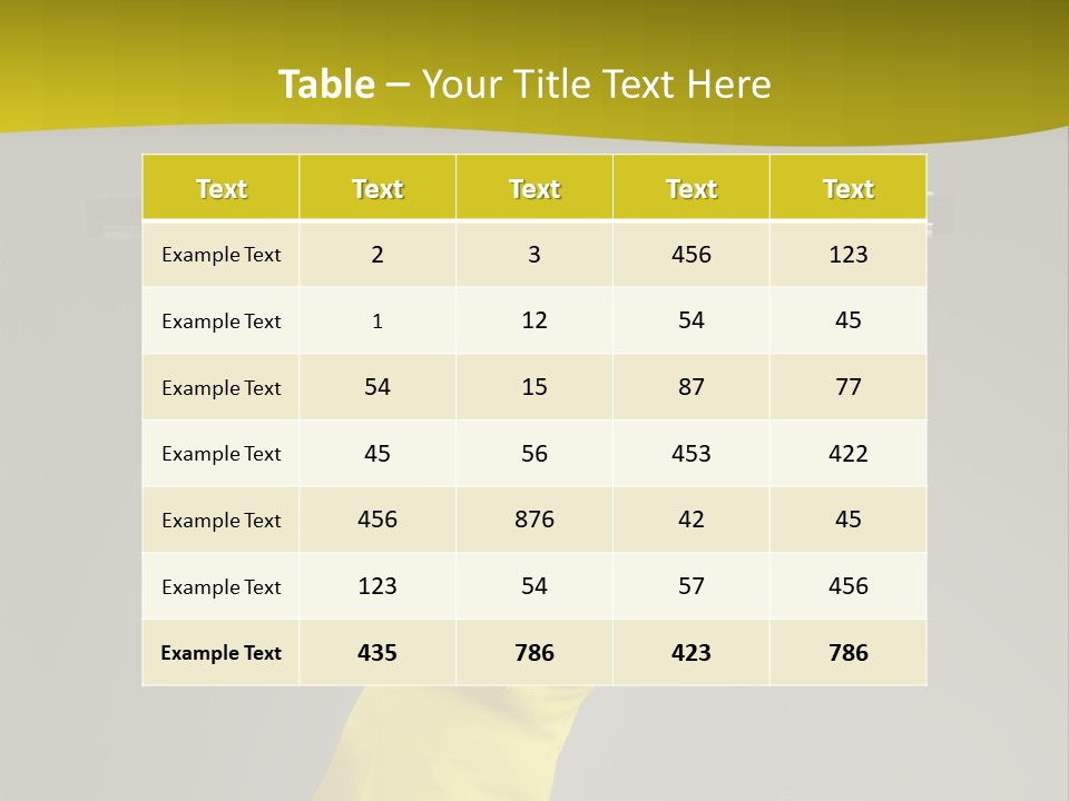 Window Yellow Holds PowerPoint Template