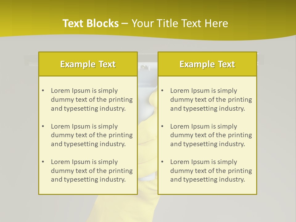 Window Yellow Holds PowerPoint Template
