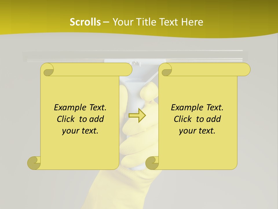 Window Yellow Holds PowerPoint Template