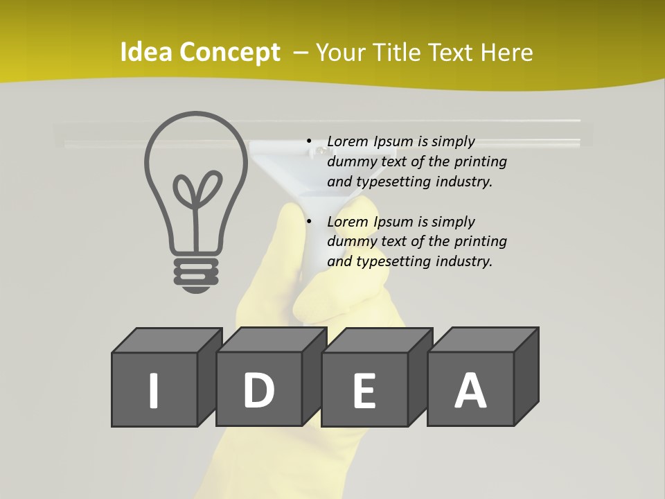 Window Yellow Holds PowerPoint Template