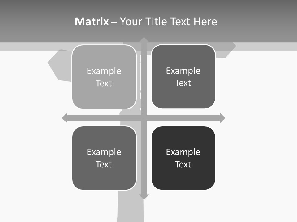 A Black And White Picture Of A Street Sign PowerPoint Template