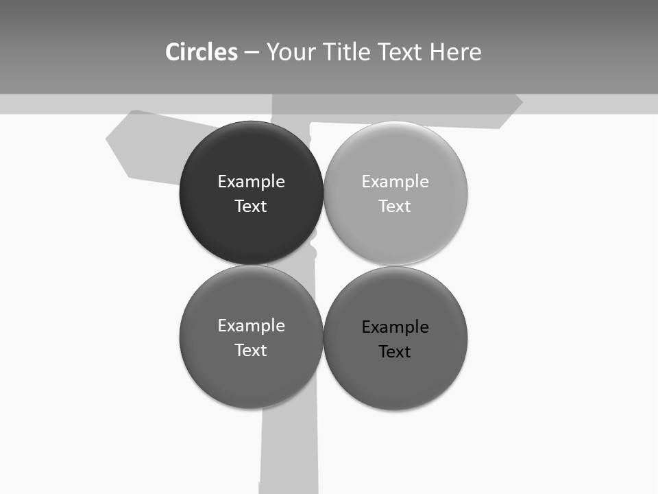 A Black And White Picture Of A Street Sign PowerPoint Template