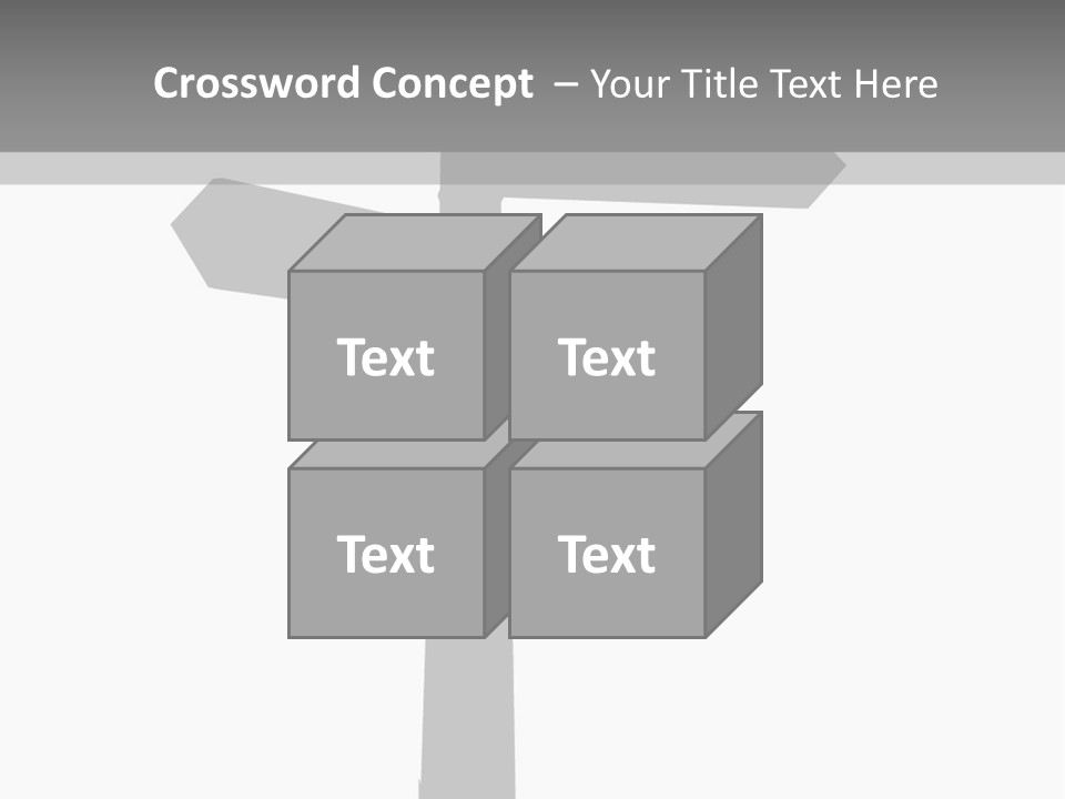 A Black And White Picture Of A Street Sign PowerPoint Template