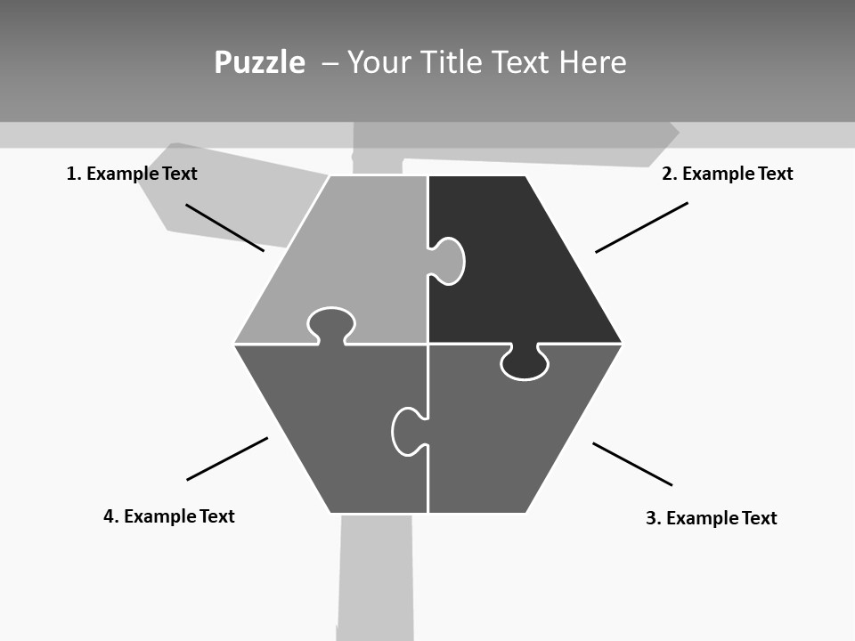 A Black And White Picture Of A Street Sign PowerPoint Template