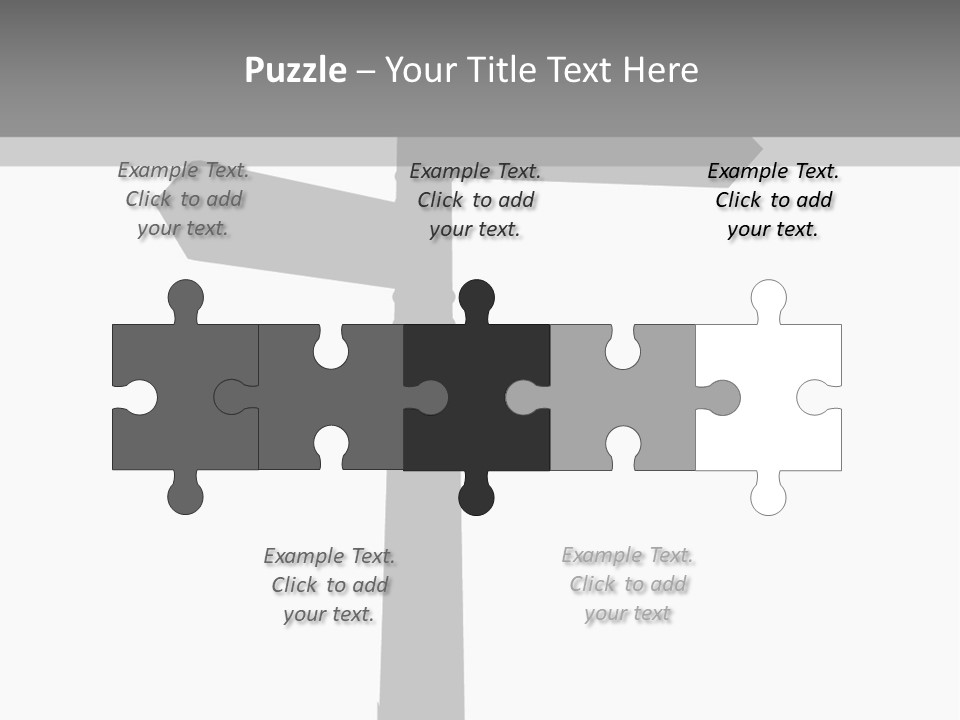 A Black And White Picture Of A Street Sign PowerPoint Template