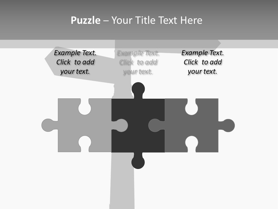 A Black And White Picture Of A Street Sign PowerPoint Template