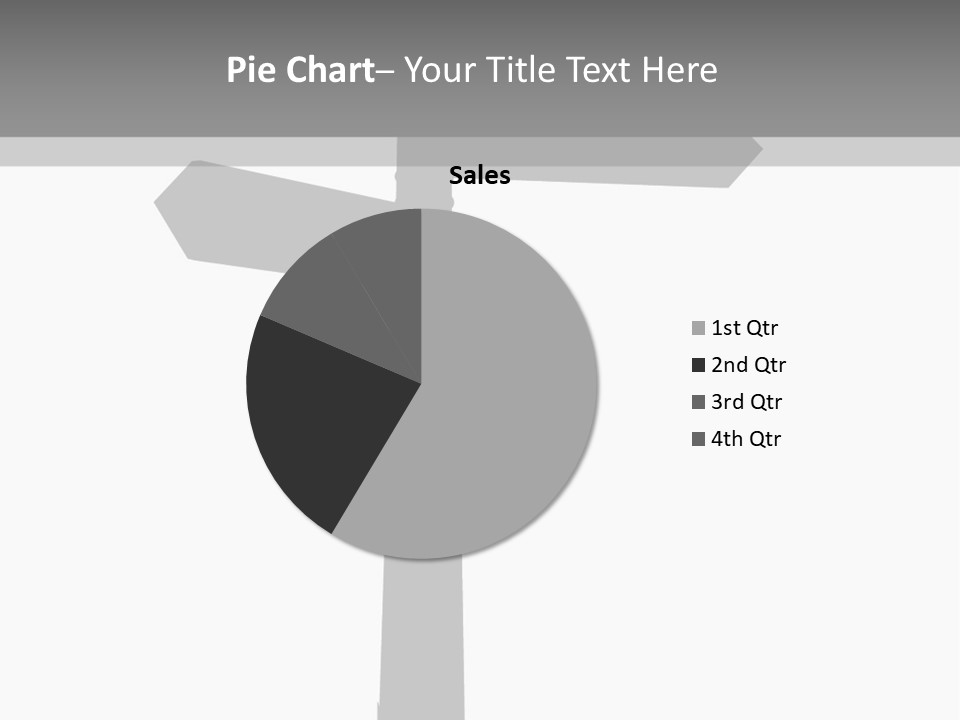 A Black And White Picture Of A Street Sign PowerPoint Template