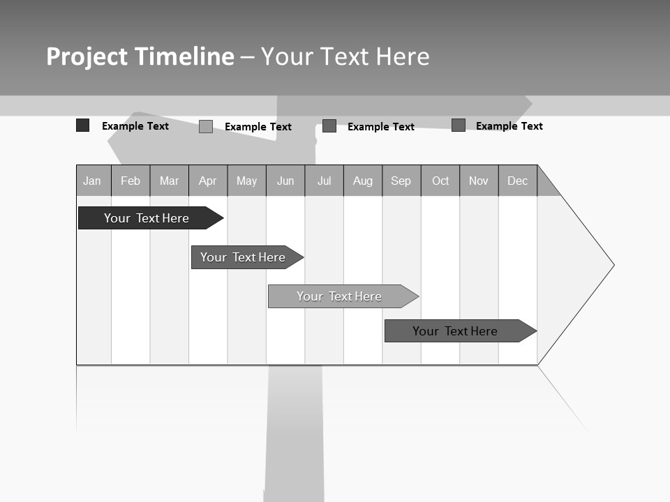 A Black And White Picture Of A Street Sign PowerPoint Template