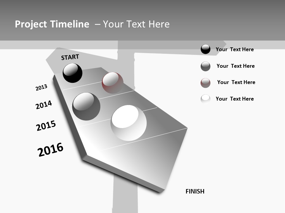 A Black And White Picture Of A Street Sign PowerPoint Template