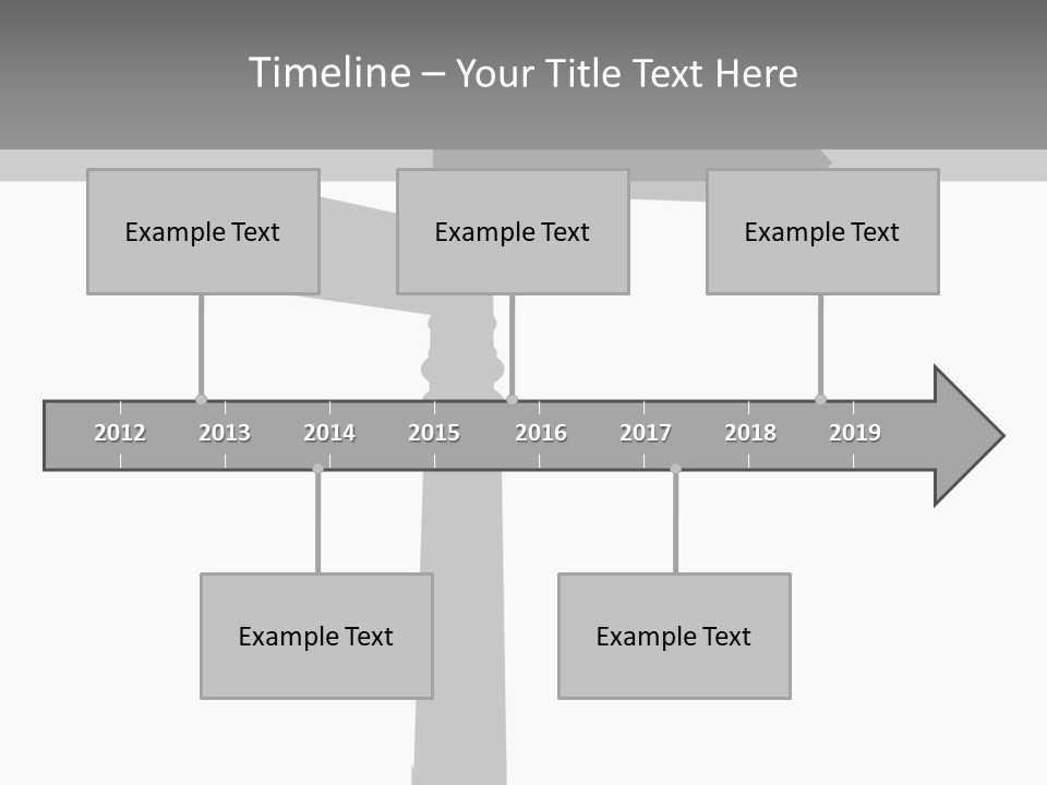 A Black And White Picture Of A Street Sign PowerPoint Template