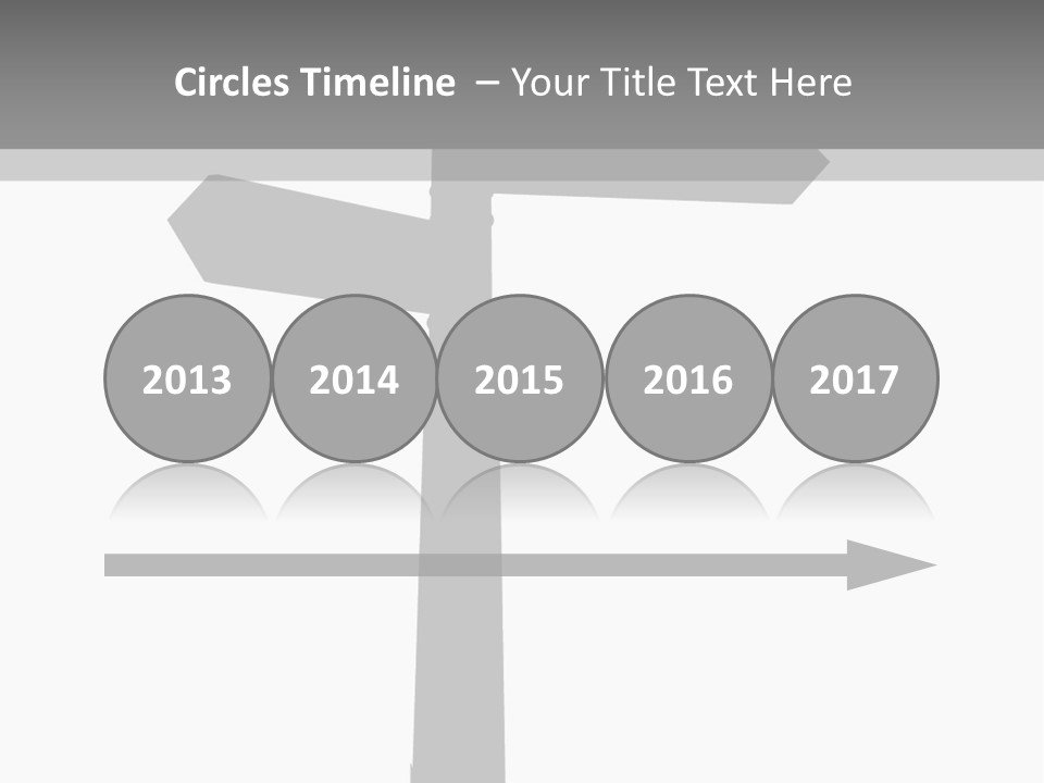 A Black And White Picture Of A Street Sign PowerPoint Template