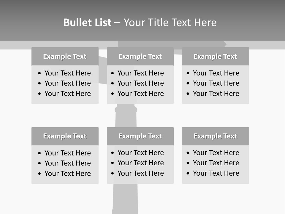 A Black And White Picture Of A Street Sign PowerPoint Template