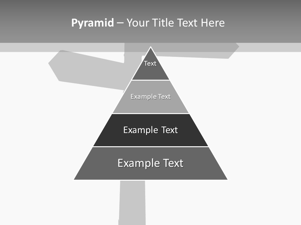 A Black And White Picture Of A Street Sign PowerPoint Template