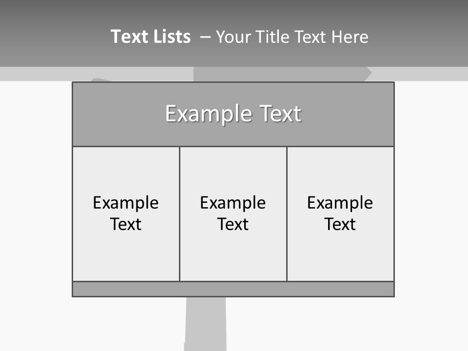 A Black And White Picture Of A Street Sign PowerPoint Template