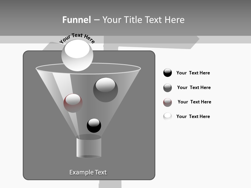 A Black And White Picture Of A Street Sign PowerPoint Template
