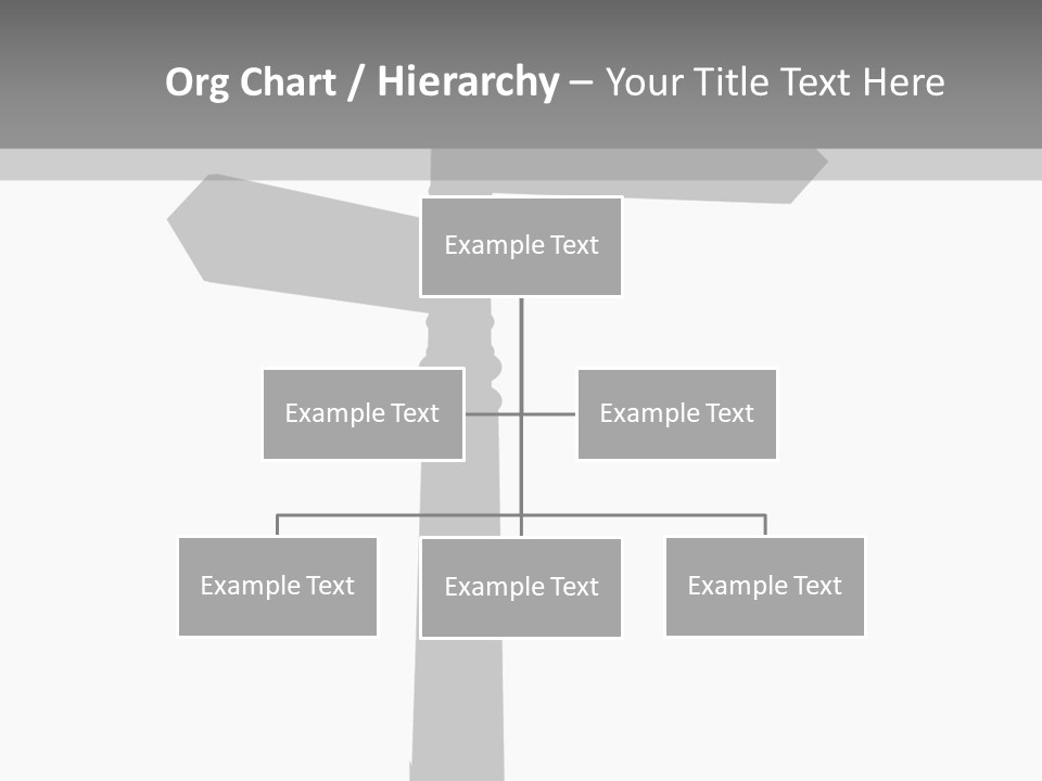 A Black And White Picture Of A Street Sign PowerPoint Template