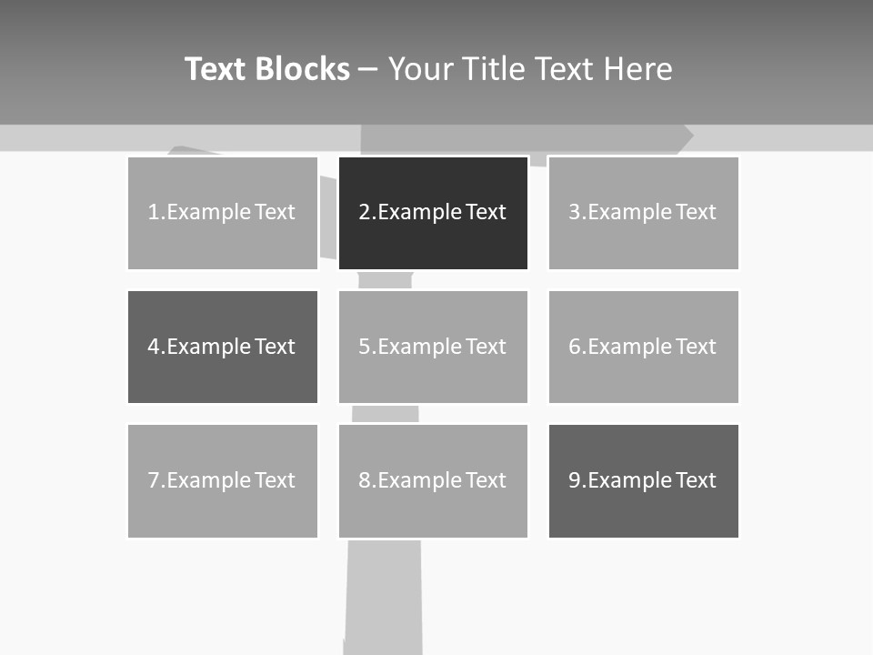 A Black And White Picture Of A Street Sign PowerPoint Template