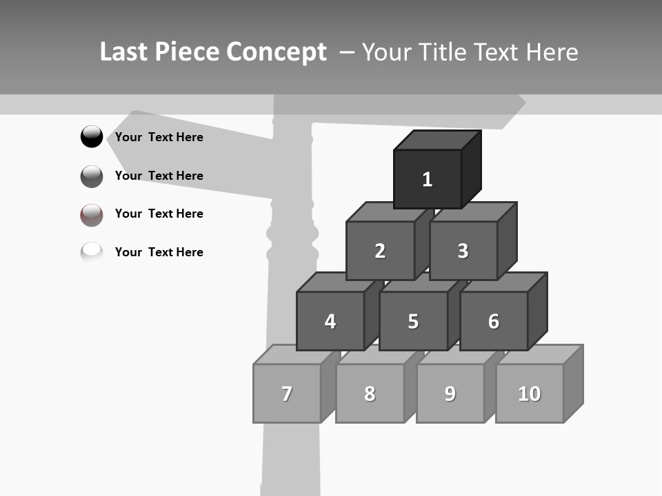 A Black And White Picture Of A Street Sign PowerPoint Template