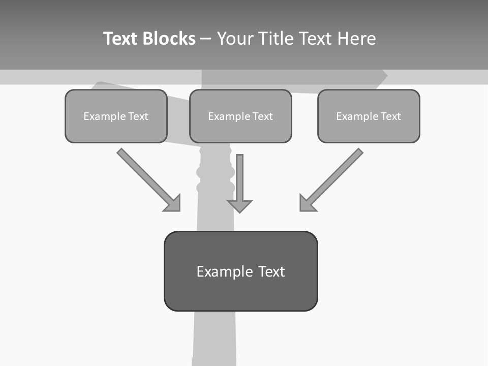 A Black And White Picture Of A Street Sign PowerPoint Template
