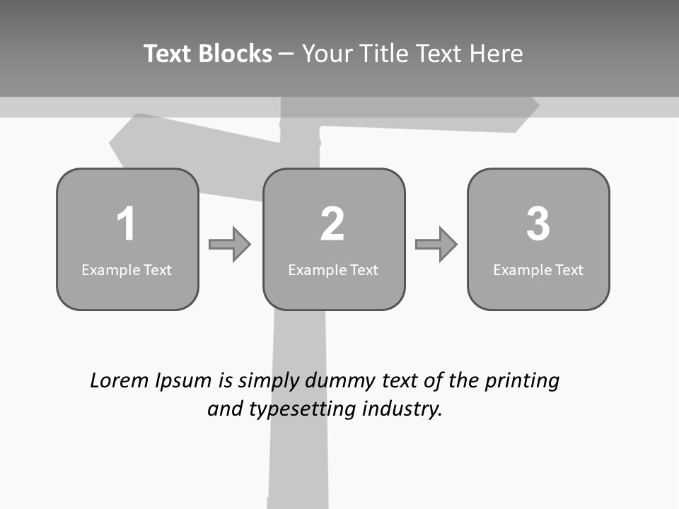 A Black And White Picture Of A Street Sign PowerPoint Template