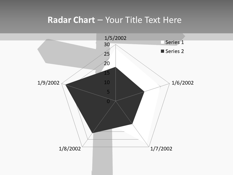 A Black And White Picture Of A Street Sign PowerPoint Template