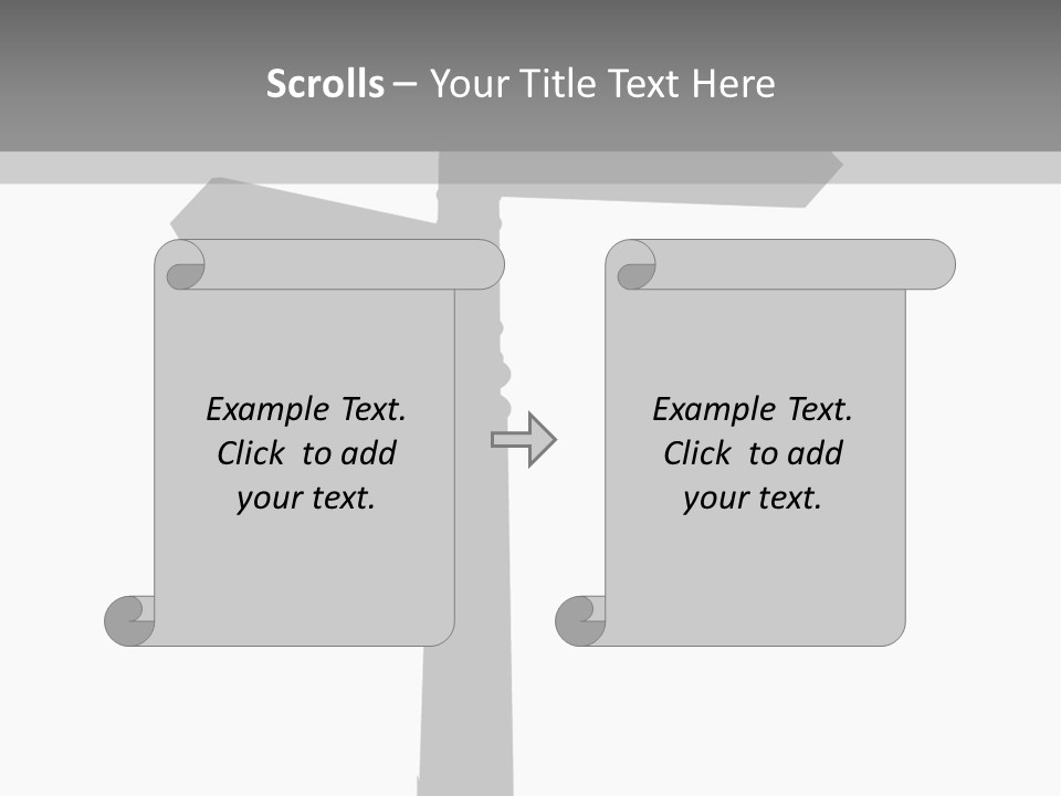 A Black And White Picture Of A Street Sign PowerPoint Template