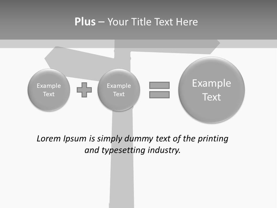 A Black And White Picture Of A Street Sign PowerPoint Template