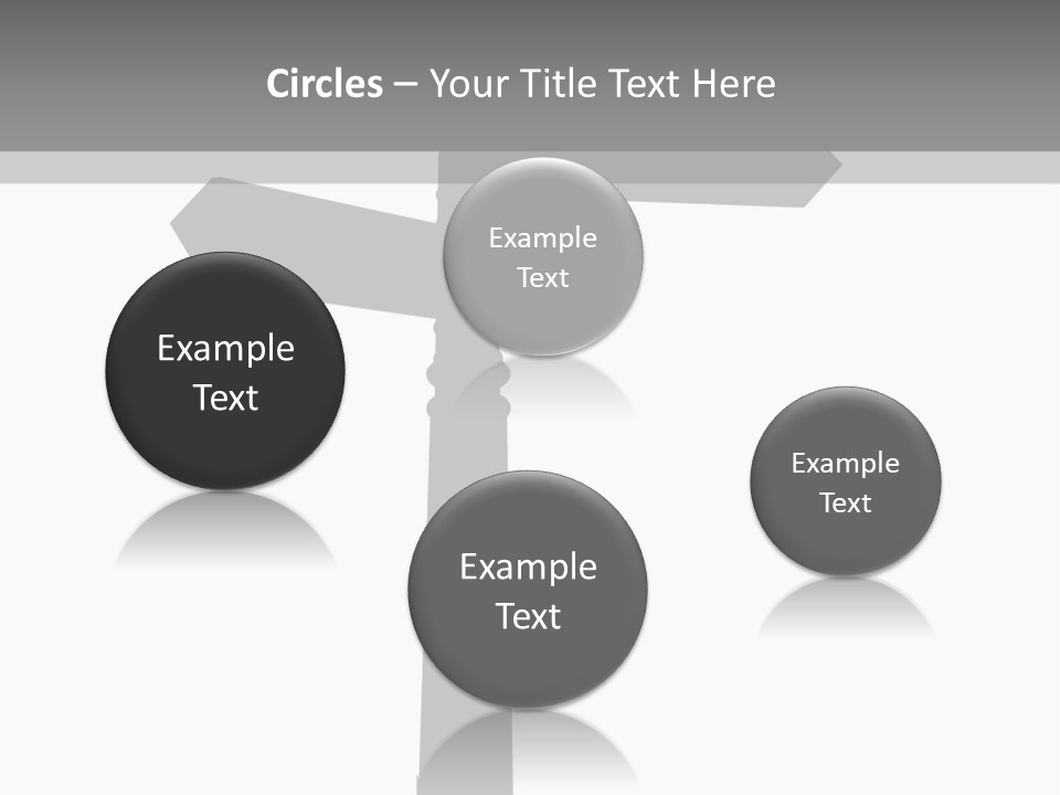 A Black And White Picture Of A Street Sign PowerPoint Template