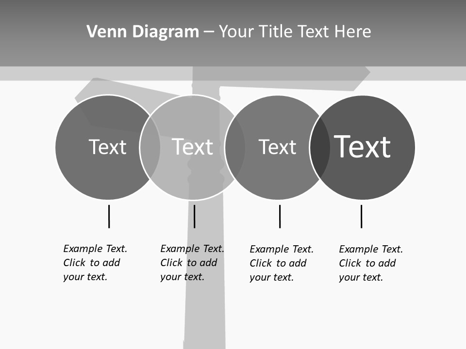 A Black And White Picture Of A Street Sign PowerPoint Template