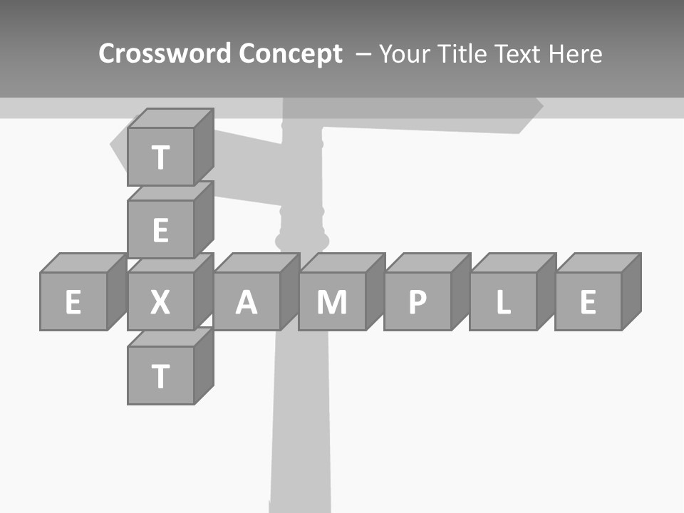 A Black And White Picture Of A Street Sign PowerPoint Template