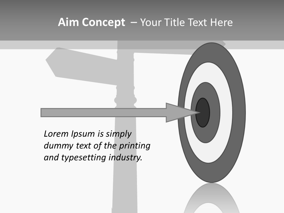 A Black And White Picture Of A Street Sign PowerPoint Template