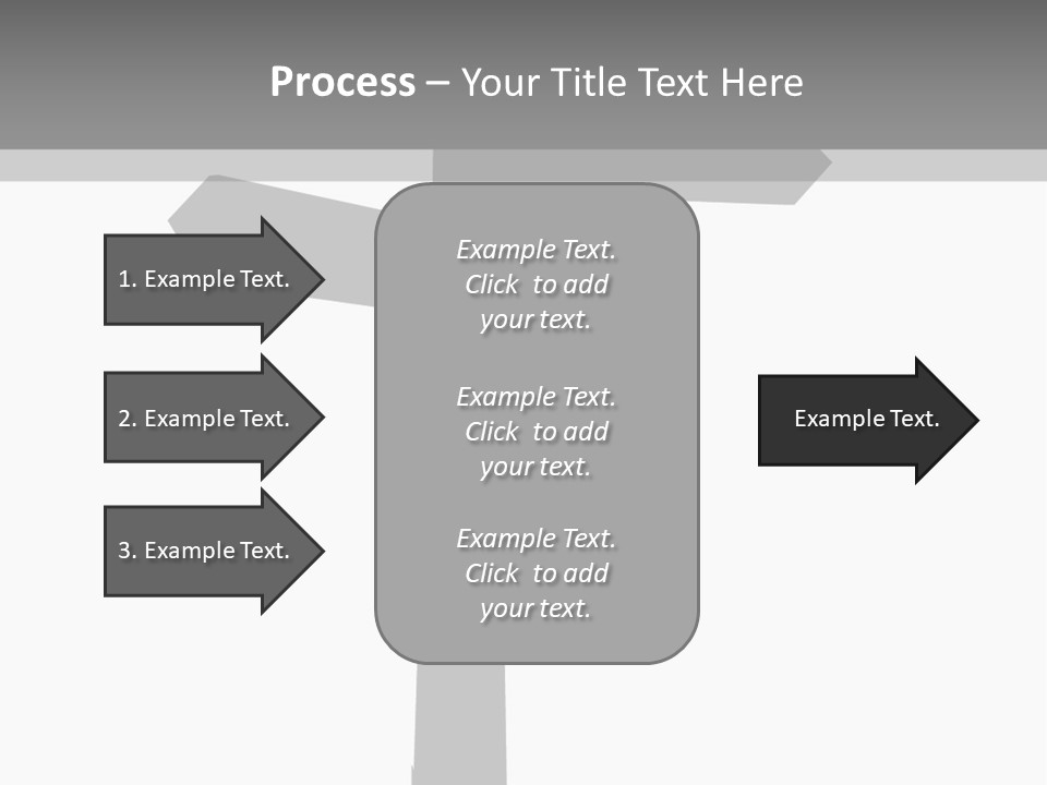 A Black And White Picture Of A Street Sign PowerPoint Template